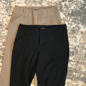2 pairs of Daisy Fuentes Black and Tan Women's Trousers